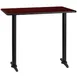 Flash Furniture XU-MAHTB-3048-T0522B-GG 48"W Rectangular Bar Height Table, Mahogany Laminate, Black PVC Edge, 30"D x 43-1/8"H 1 image