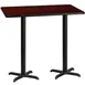 Flash Furniture XU-MAHTB-3060-T2222B-GG 60" Rectangular Bar Height Table, Mahogany Laminate, Black PVC Edge, 30"D x 43-1/8"H 1 image