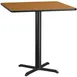 Flash Furniture XU-NATTB-4242-T3333B-GG 42" Square Bar Height Table, Natural Laminate, Black PVC Edge, 43-1/8"H 1 image