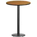 Flash Furniture XU-RD-30-NATTB-TR18B-GG 30" Round Bar Height Table, Natural Laminate Finish, 43-1/8"H 1 image