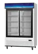 Blue Air BGM47SLW-HC 54" Two-Section Merchandiser, 41 cu ft, White Finish, Sliding Glass Doors, 115V 1 image