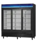 Blue Air BGM69SLB-HC 78" Two-Section Merchandiser Refrigerator, 61 cu ft, Black Finish, 3/4 HP 1 image