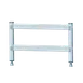 Fermod 6669211-R1 Fermostock Dunnage Rack Upright, 12H x 18D, 20 Micron Anodized Aluminum, NSF 1 image