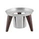 Spring USA SK-14501141 Skyra Wynwood Stand, 8-3/4" Dia. x 5-1/2" H, Steel, Wood Legs 1 image