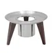 Spring USA SK-14502141 Skyra Wynwood Stand, 10-1/2" Dia. x 6-1/4" H, Steel, Waterproof Legs 1 image
