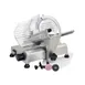 Omcan USA 13606 Meat Slicer – 8" Carbon Steel Blade, Belt‑Driven, Gravity‑Feed, Anodized Aluminum Body, 1/5 HP, 110V 1 image