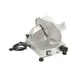 Omcan USA 13606 Meat Slicer – 8" Carbon Steel Blade, Belt‑Driven, Gravity‑Feed, Anodized Aluminum Body, 1/5 HP, 110V 2 image