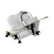 Omcan USA 13625 Meat Slicer – 11” Carbon Steel Blade, Belt-Driven Gravity Feed, Aluminum, .35 HP, 110V, NEMA 5-15P 1 image