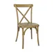 Flash Furniture L-9-M2-CHSNT-GG Hercules Cross Back Chair, 1000 lb, Resin, Chestnut, Stackable 1 image