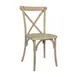 Flash Furniture L-9-M2-LTOAK-GG Hercules Cross Back Chair, 1000 lb, Wood Look, Stackable, Resin Material 1 image