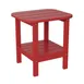 Flash Furniture LE-HMP-1035-1517H-RD-GG 35"H Outdoor Adirondack Side Table, Red, 16-23"W, 75 lb. Capacity 1 image
