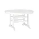 Flash Furniture LE-HMP-248-01-WHT-GG Colonel Adirondack Round Dining Table, 41H, 24-29W, White HDPE 1 image
