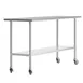 Flash Furniture NH-WT-2472-CAS-GG Reese Portable Prep & Work Table, 72" W X 24" D 1 image