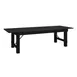 Flash Furniture XA-F-108X40-BW-GG Hercules Series 108x40 Rectangular Rustic Farm Table, 35H, 16D, Wood Top, Steel Base, 10 Person 1 image