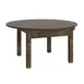 Flash Furniture XA-F-60-RD-MG-GG Hercules Series 60" Round Dining Table, Antique Rustic Mahogany Solid Pine, 1" Plank Top, Foldable 3" Square Legs 1 image