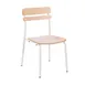 Flash Furniture XU-CH10443-ANTWHT-GG Cyprus Dining Chair, 500 lb, Solid Wood Seat & Back, White Metal Frame, Antique White Finish 1 image