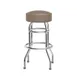 Flash Furniture XU-D-100-BEIGE-GG Bruno Bar Stool, 500 lb, Beige, Backless, Swivel, Chrome Frame 1 image