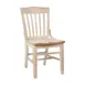 Flash Furniture XU-DG-W0006-ANTWHT-GG Hercules Series Restaurant Chair, Wood Back, 1" Thick Antique White Beechwood Seat 1 image