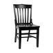 Flash Furniture XU-DG-W0006-BLK-GG Hercules Series Restaurant Chair, Black Beechwood, Wood Back & Seat, Plain Style 1 image
