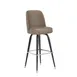 Flash Furniture XU-F-125-BEIGE-GG James Bar Stool, 500 lb, Upholstered Back & Seat, Chrome Foot Ring, Beige 1 image