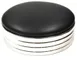 AAA Furniture Wholesale CHROME BAND SEAT Bar Stool Band Seat, 14 Dia. x 4H, Round, Chrome Finish 1 image