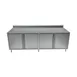 BK Resources CSTR5-36120HL 120" Chef Table, Cabinet Base with 4 Hinged Doors & Locks 1 image