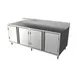 BK Resources CSTR5-3684H 84" Work Table, Cabinet Base with Hinged Doors 2 image