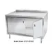 Winholt STCT-B1.5HD-3672-MS 72" Cabinet Base Hinged Doors Work Table with Mid-Shelf 1 image
