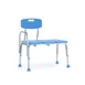 Flash Furniture DC-HY3510L-BLU-GG Hercules Shower Transfer Bench, 300 lbs, Blue, Plastic Back & Seat, Stacking 1 image
