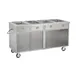 FWE HLC-4W6-1-DRN 68" Handy Line Serving Cabinet, (4) Wells 1 image