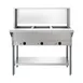 Koolmore KM-OWS-3SG 44" Electric Steam Table with Undershelf and Sneeze Guard, (3) Open Wells 1 image