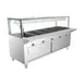 Prepline ESTC74-5S-LT  (5) Pan Sealed Well Electric Hot Food Steam Table with Lighted Sneeze Guard and Enclosed Base 1 image