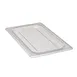 Cambro 40CWC135 Food Pan Cover – 1/4 Size Flat Clear Polycarbonate Lid, NSF 1 image