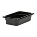 Cambro 42CW110 Food Pan, 1/4 Size 1.8 Qt, 2.5" Deep, Black Polycarbonate, NSF 1 image