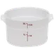 Cambro RFS2148 2‑Qt Storage Container, 8‑3/16" Dia x 4‑3/16" H, Natural White Polyethylene, No Lid 1 image