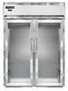 Continental Refrigerator D2RINSSRT-GD-SD 68" 2-Glass & Solid Door Roll Thru Refrigerator, 64 cu. ft. 1 image