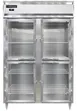 Continental Refrigerator DL2W-SS-PT-HD-GD-SD 2-Section Heated Holding Cabinet, 50 cu ft, Stainless Steel, Pass-Thru, Half-Height Glass & Steel Doors 1 image