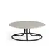emuamericas E1341 Round Outdoor Table, 30-1/2"dia. x 12"H, Ceramic Top, Tubular Steel Legs 1 image