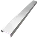 IMC Teddy WC-48 Wall Cap, 4" Legs X 8"W X 48"H, 16 Gauge Stainless Steel 1 image
