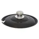 Spring USA 375-61/6TC Tureen Cover, Notched, 9-7/8" Dia., 6 Qt., 18/10 Steel, Titanium Chrome 1 image