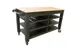 Spring USA AS6028 AireServe Mobile Induction Serving Cart, 60x28x36, Char Walnut Laminate, 2 Induction Ranges 1 image