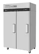 Turbo Air M3F47-2-N-AL(-AR) 51-3/4" 2-Solid Door Reach-In Freezer, Top Mounted, 42.3 cu. ft. 1 image