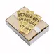 Winco CCK-5YL Coat Check, Yellow - 500/Box 1 image