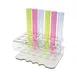 Winco CR-1600 Bar Maid, Shooter Tube Rack, 24 Holes, Clear 1 image