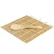 Winco J33-0022 2-Piece Sushi Making Kit with 6-inch Roller, Joyce Chen Design, Bamboo Mat - Set 1 image