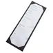 Winco LMS-414BK Menu Cover, Single, Bar Size, Holds 4-1/2" X 14" Paper 1 image