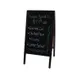 Winco MBAF-3 Dual Marker Board, 20‑3/8"L x 2"W x 39"H, Mahogany Frame 4‑Color Markers & Eraser - Set 1 image