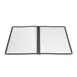 Winco PMCD-14K Menu Cover, Double Fold, Overall 9-9/16" X 15", Holds 8-1/2" X 14" Paper 1 image