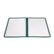Winco PMCD-9G Menu Cover, Double Fold, Overall 9-3/8" X 12-1/8", Holds 8-1/2" X 11" Paper 1 image