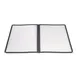 Winco PMCD-9K Menu Cover, Double Fold, Overall 9-3/8" X 12-1/8", Holds 8-1/2" X 11" Paper 1 image